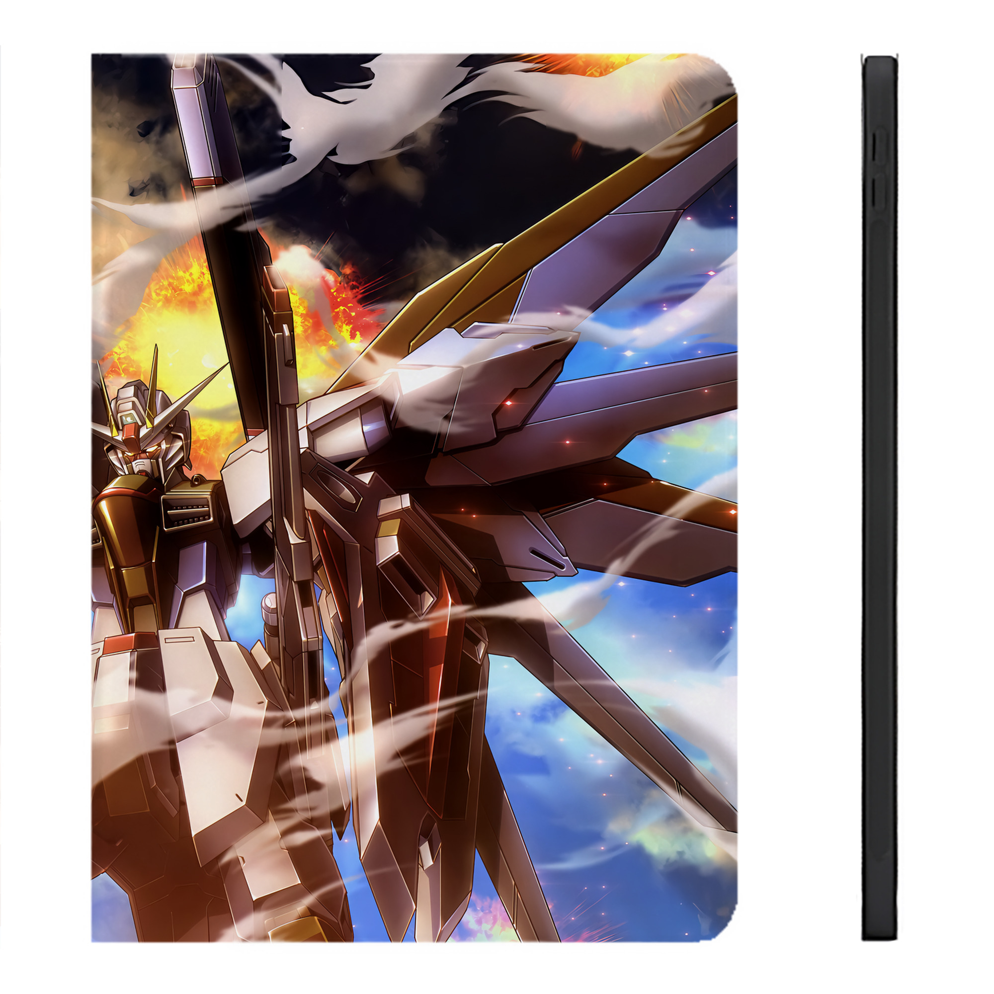 （画像用） 機動戦士ガンダム Mobile Suit Gundam IPadケース ペンホルダー付き ブックスタイルデザイン